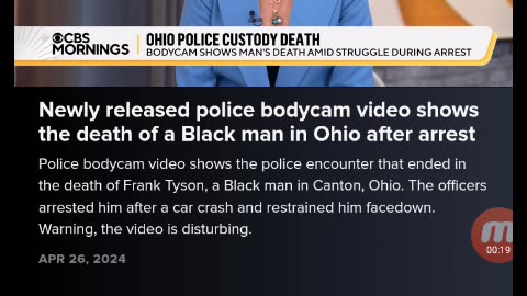 Newly released police bodycam video shows the death of a Black man in Ohio after arrest