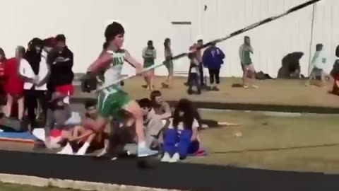 Pole vaulting can have the craziest outcomes ?