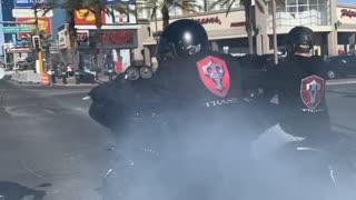 Burnout on the vegas strip