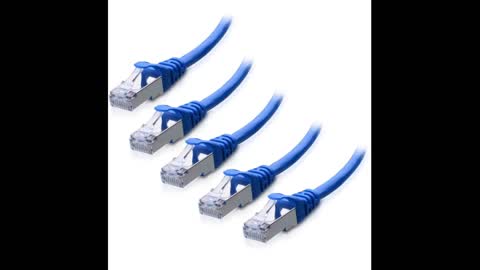 Review: Cable Matters 5-Pack Snagless Short Shielded Cat6A Ethernet Cable 5 ft (SSTP, SFTP Shie...