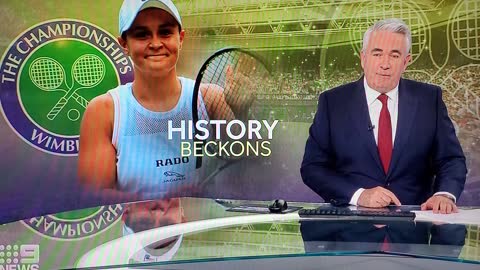 Ash Barty into Wimbledon Finals 2021