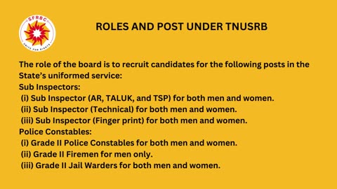 TNUSRB: Tamil Nadu Police Recruitment Guide