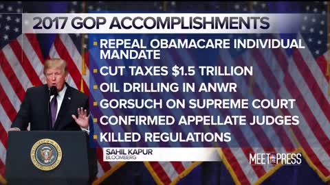 Chuck Todd Lists GOP's Accomplishments (2017)