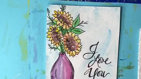 Mother's Day Flowers DIY Card