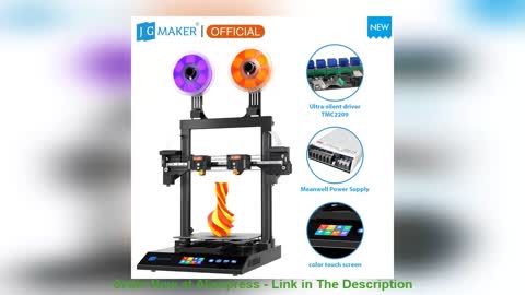 ☄️ JGMAKER Artist D Pro 3D Printer IDEX Dual Independent Extruder Direct Drive TMC2209 32bit