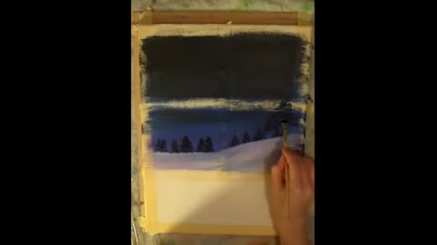 Winter Window | Acrylic Landscape Painting