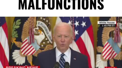 Biden's Brain shuts down mid sentence