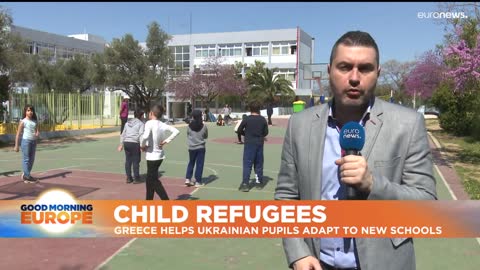 Greek school welcomes Ukrainian children who fled war