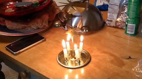 Antique Japanese Christmas Candle Spinner