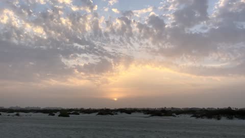 Relaxing Persian Gulf Sunset