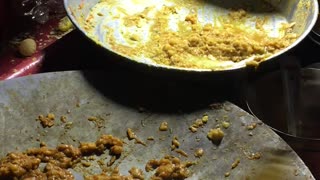 Indian street food cooking