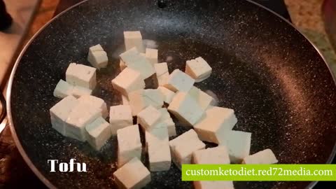 Easy Keto Diet Recipe Curried Tofu With Spinach