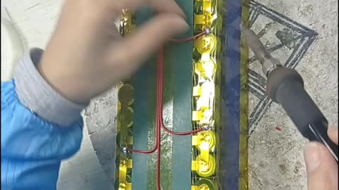 The Wiring Arrangement And Soldering Of A Lithium Battery Pack.