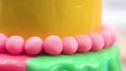 Satisfying Miniature Rainbow Cake Decorating(2022)