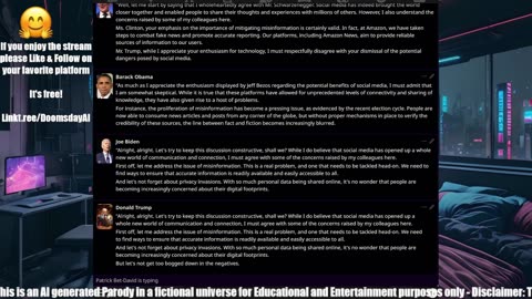 Debate w/ Trump-Bezos-Musk-Gates-Biden-Timcast-PBD-Oprah-Dr Phil-Clinton-Joe Rogan-Zuckerberg-Ron Paul-George Carlin-Milton Friedman-Tucker Carlson-James O'Keefe-Julian Assange-George Gammon-Obama-Tom MacDonald-KlausSchwab-Kanye West & Alex Jones