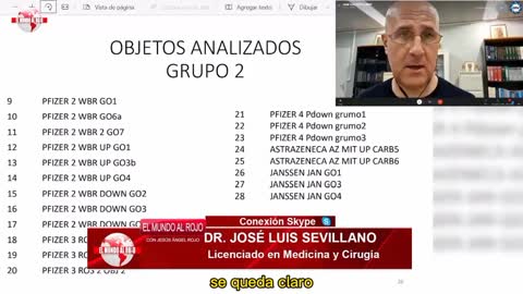 Dr.Sevillano confirma a. presença de grafeno nas vacinas..