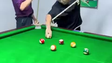 Funny billiards cheating skill