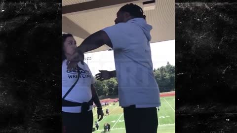 Marshawn Lynch in confrontation with moms of football camp kids