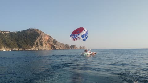 parachute boat