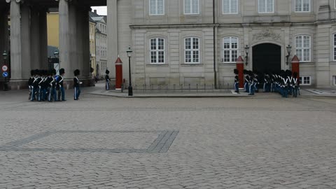 Changing of the Royal Guard in Copenhagen