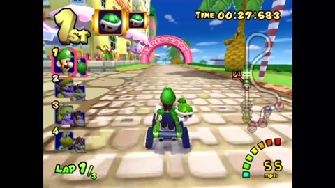 Mario Kart: Double Dash!! - 150cc Mushroom Cup (Progressive Scan Mode)