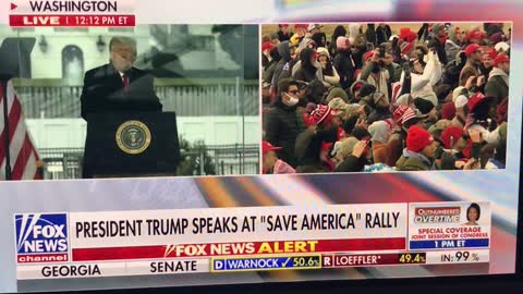 President Trump at the Washington DC Rally