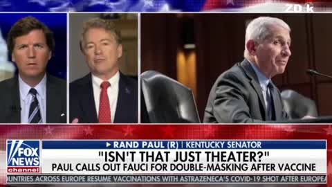 Senator Rand Paul on Dr. Fauci Wanting Double Mask After Vaccination