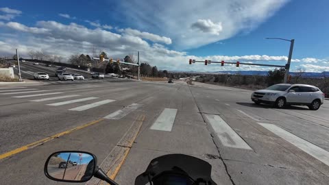 Colorado Short Motorcycle Run to Store -how is traffic?