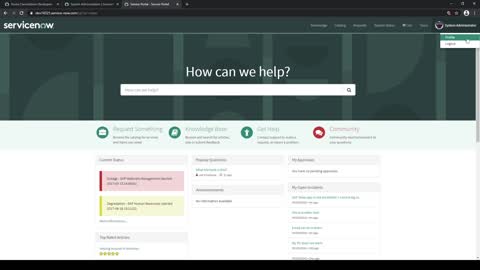 How do you update your location in the ServiceNow Service Portal [Paris]