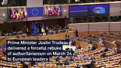 Visit PM Trudeau to the European Parlement.