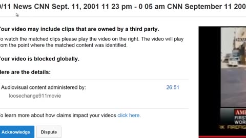 911 CNN News Coverage Globally Blocked By ... Loose Change