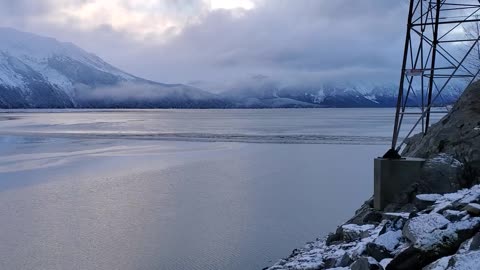 Bore tide Girdwood, Alaska