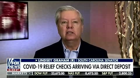 Lindsey Graham explaining problem with CARES unemployment