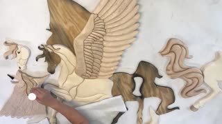 Gluing Together The Pegasus Intarsia Project