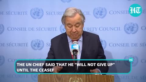 Angry UN Chief Lashes Out After U.S. Vetoes Gaza Resolution; 'UNSC Paralysed...'