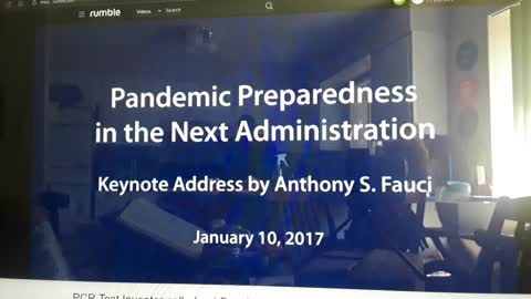 Dr. Fauci tells the truth in 2017 about the pandemic.