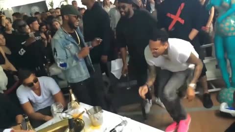 Chris Brown Dancing To African Music On The Low by Burna Boy