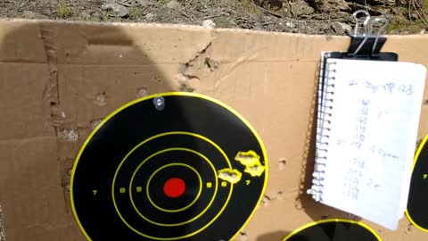 10mm XDM OSP Elite loads using Accurate #9. 1" at 25 yards!