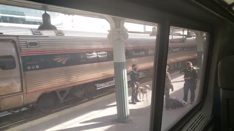 Riding Amtrak train from New York City to West Palm Beach, Florida