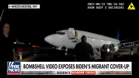 Bodycam evidence showing Biden admin flying illegal migrants into NY.