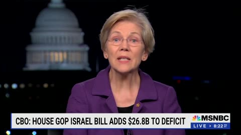 Warren: GOP Plan to Aid Israel is ‘Cynical Plot to Exploit Hamas Terrorist Bombings’
