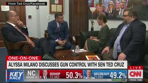 Alyssa Milano talks to Cuomo about debating Ted Cruz on guns