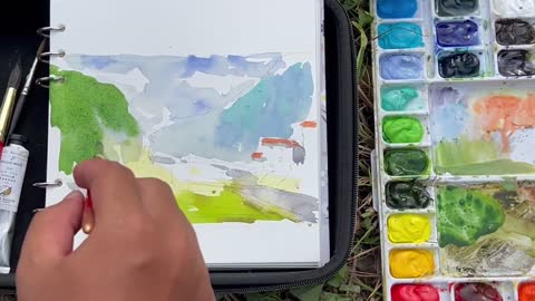 Born in Guizhou｜Wuyang Watercolor - Sketching in Guizhou｜It's so beautiful. Part VIII.