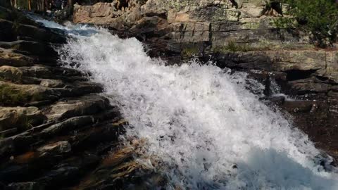 Close Up Shot of a Waterfall