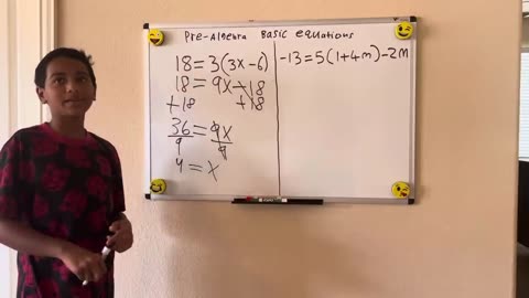 Pre Algebra - Basic Equations