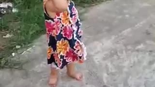 Clip baby funny play