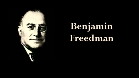 Discurso de Benjamin Freedman sobre as Origens da I e da II Guerra Mundial