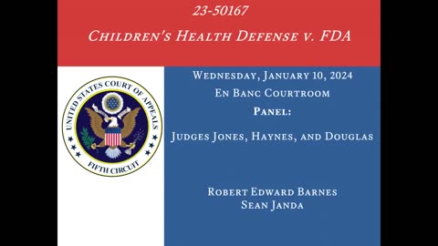 MUST LISTEN! Robert Barnes Arguing Children Health Defense vs. FDA Before Court of Appeal!