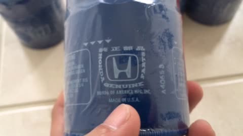 Blasian Babies DaDa Buys Honda OEM Oil Filters, Made In USA, Part# 15400-PLM-A02, 'Murica!