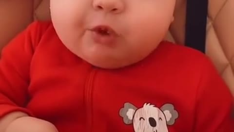 Cute baby funny video.